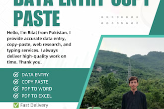do fast and accurate data entry