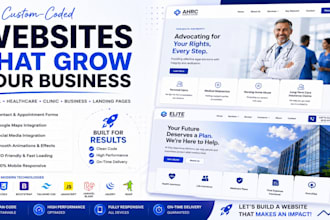develop a custom static medical, healthcare, hospital, clinic, doctor website