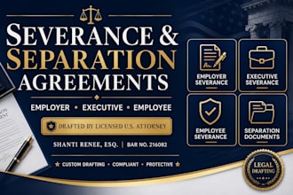 write a legally sound employee severance agreement