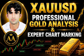 provide professional gold analysis with chart marking