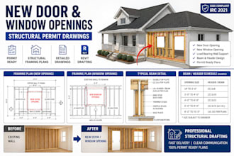 prepare structural plans for load bearing wall removal