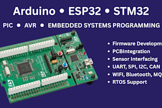 program arduino esp32 stm32 pic avr microcontrollers and embedded systems