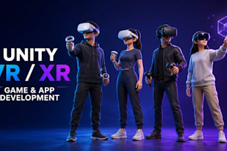 develop unity VR apps for apple vision pro, oculus meta quest, xr, steamvr game