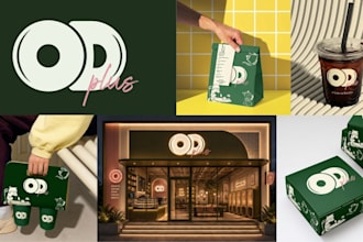 design full branding kit, brand guidelines, brand style guide identity and logo