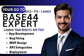 be your base44 expert for app development, mvp design and bug fixing