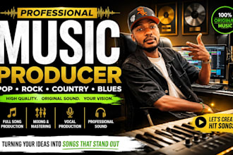professionally produce your modern country song with vocals