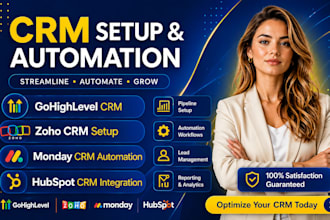 setup CRM automation clay hubspot apollo io zoho zapier make API ai dubsado crm