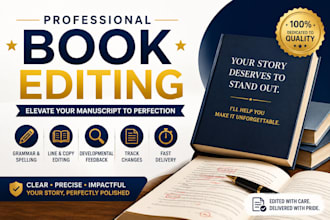 do line editing proof reading developmental editor novel