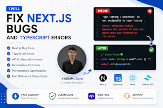 fix nextjs bugs and typescript errors