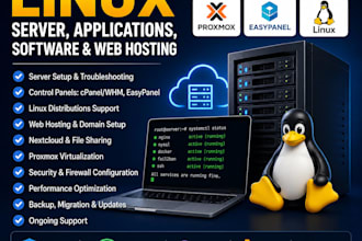setup and fix cpanel, whm, linux, nextcloud, proxmox, easypanel, web hosting