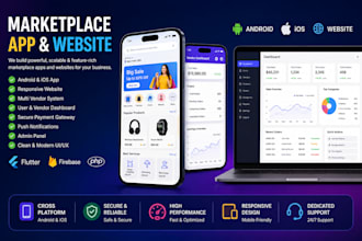 create a custom marketplace app and website