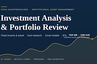 do investment analysis and portfolio review