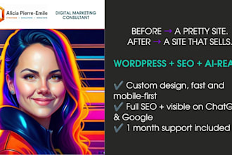 create your wordpress website optimized for SEO and ai search