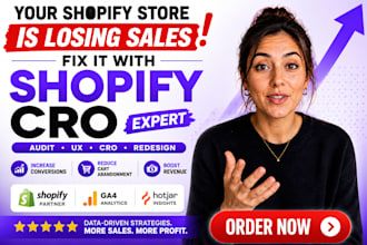 conversion rate optimization of shopify store design and do shopify cro audit