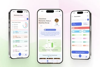 create ai baby health tracker app, vaccination scheduler app, pediatric care app