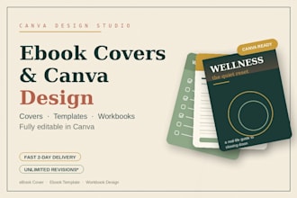 design ebook cover, canva ebook template design and