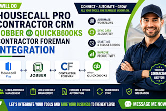 do housecall pro contractor crm jobber quickbooks contractor foreman integration