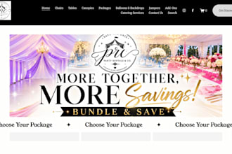 design wix party rental website wix bounce house website wix tent rental website