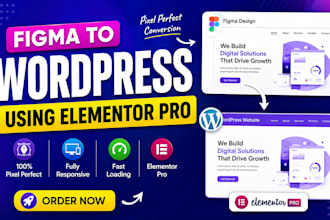 convert figma to wordpress, lovable to wordpress, figma to elementor pro