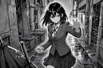 create engaging manga comic pages with backgrounds