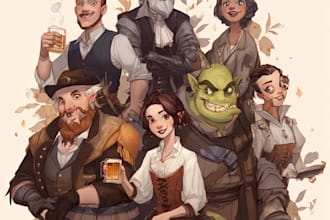 draw your dnd character art