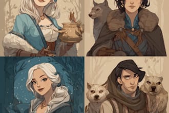 draw dnd character, fantasy art, illustration