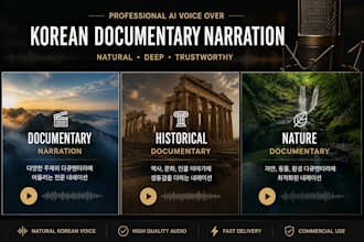 record a professional korean documentary narration