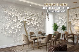 design custom luxury wallpaper design for home office and hotel