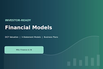 build professional financial model for your business or deal
