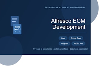 build custom alfresco ecm solutions for you