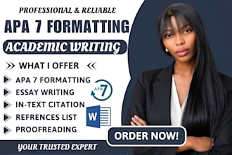 edit and format your thesis, essay, or report in apa 7 style