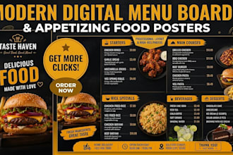 do restaurant digital menu board or tv menu