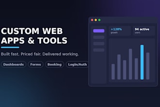 build you a custom web app or tool