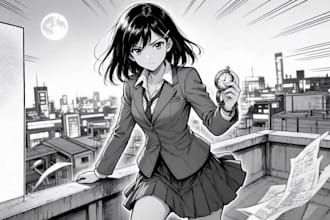 illustrate manga panels and comic book pages