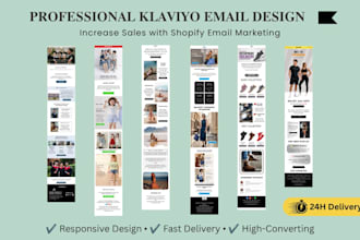 design responsive klaviyo email templates for shopify stores