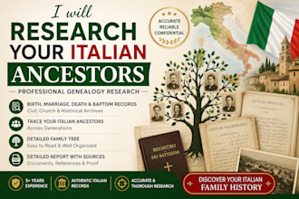 research your italian ancestors