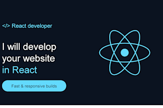 develop web application in react