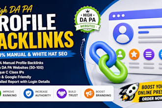 do manual high domain authority SEO profile backlinks