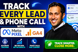 set up lead form and phone call conversion tracking with meta pixel GTM and ga4