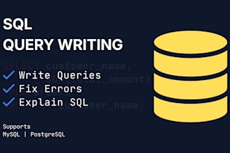 write optimized sql queries for your database