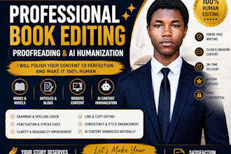 proofread review and improve your manuscript novel or book developmental editing