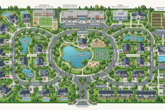 do subdivision map, neighborhood map, community layout, site map, master plan