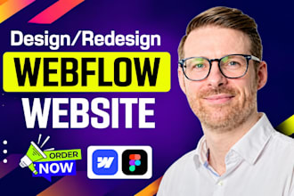 design, redesign webflow website, convert figma to webflow website development