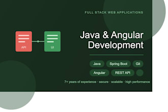develop java spring boot backend with angular rest API