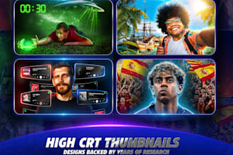 design cinematic documentary youtube thumbnails with high CTR
