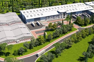 create photorealistic 3d business park, industrial park and rv park designs