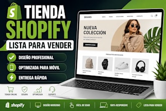 crearé una tienda shopify profesional lista para vender