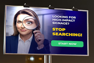 design a unique and high impact billboard or outdoor banner
