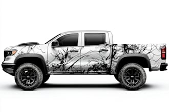 draw car wrap vehicle wrap