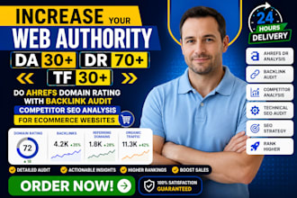 do ahref domain rating with backlink audit competitor seo analysis for ecommerce